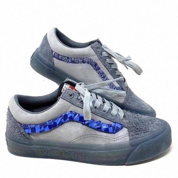 Vans Shoes - VANS x Rokit Old Skool 36 DX Shoes Suede Gray Low VN0000SRBKU Sneakers Women For
